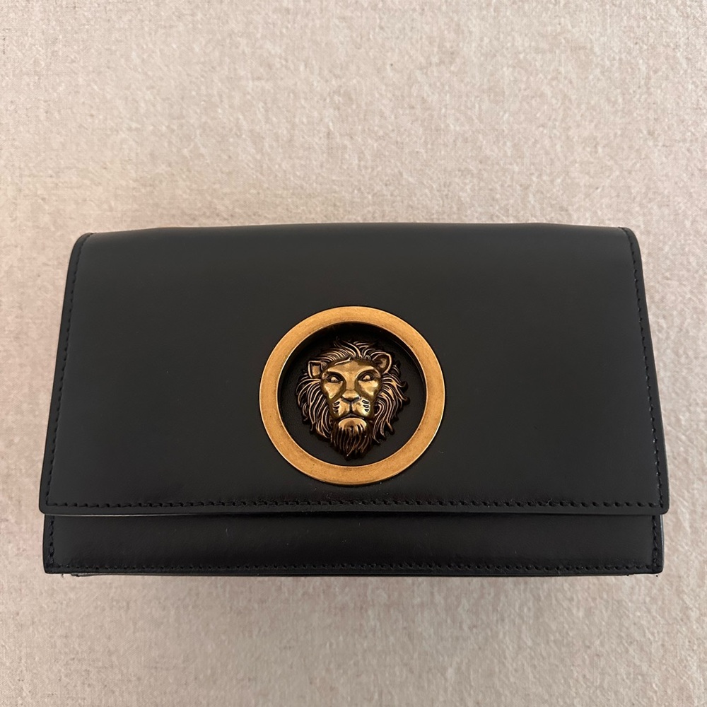 Versus Versace Black Crossbody Bag with Gold Accent